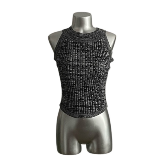 Black & Grey Knit Tank Top – Size M - Picture 1 of 3